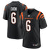 Custom Bryan Cook Cincinnati Bengals Game Jersey Black