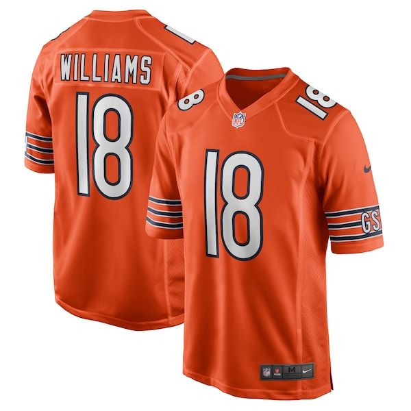 Custom Caleb Williams Chicago Bears Game Jersey Orange