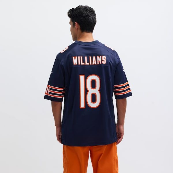Custom Caleb Williams Chicago Bears Game Jersey Navy