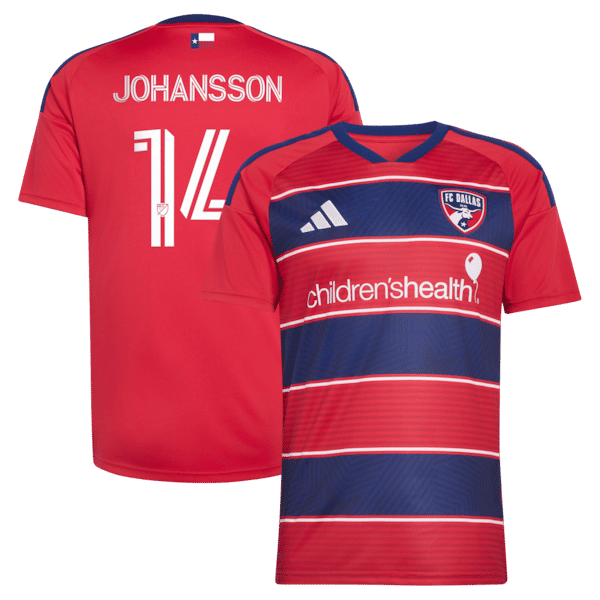 Customized Herman Johansson FC Dallas 2026 DNA Kit Replica Jersey Red