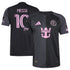 Jerseys Teams Lionel Messi Inter Miami jersey 2025 in black with pink logo and number 10 design