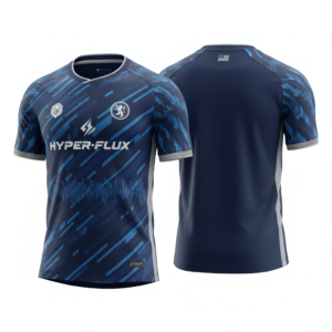 JerseySteams Hyper-Flux Performance Jersey - Deep Blue/Electric Tech - Men's Athletic Fit