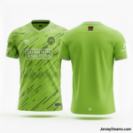 JerseySteams Hyper-Flux Series Soccer Jersey - Neon Green - Performance Athletic Fit