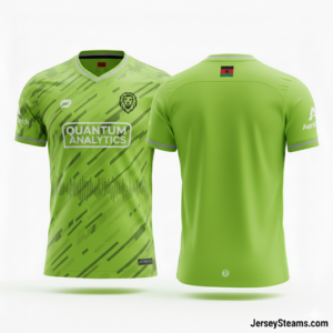 JerseySteams Hyper-Flux Series Soccer Jersey - Neon Green - Performance Athletic Fit