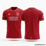 JerseySteams Quantum Series Soccer Jersey - Vibrant Red - Men's Performance Fit