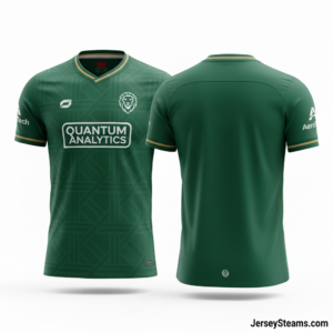 JerseySteams Quantum Series Men's Soccer Jersey - Forest Green